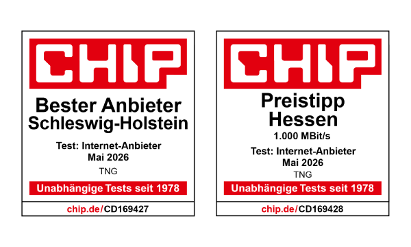 Darum TNG - unsere Auszeichnungen von CHIP 2026