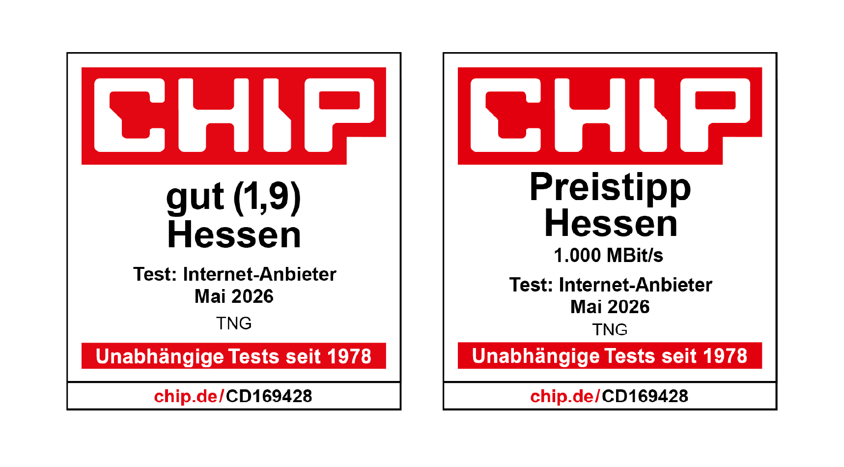 CHIP-Siegel 2026 TNG ist Preistipp und erhält Note 1,9