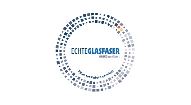 Siegel von Breko Echte Glasfaser