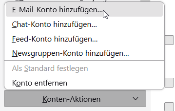 E-Mail-Konto hinzufügen klicken